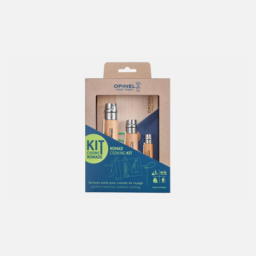 opinel Kit Cuisine Nomade avec N°10 Tire-Bouchon Décapsuleur