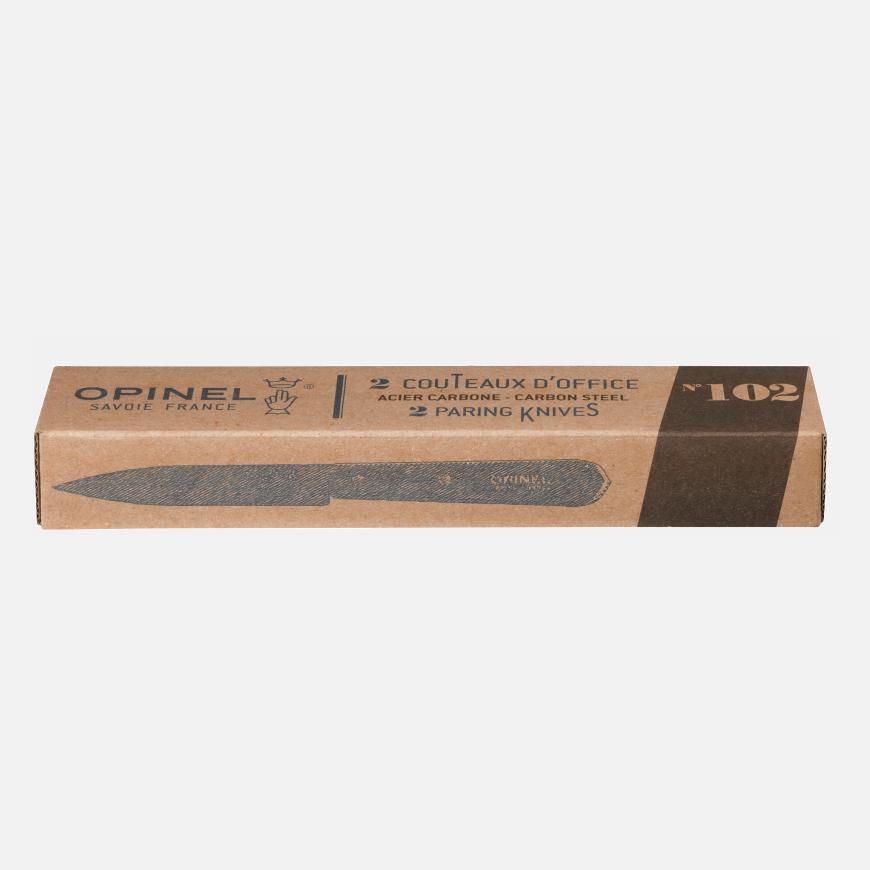 Opinel Boite De 2 Couteaux D'Office N°102 Carbone