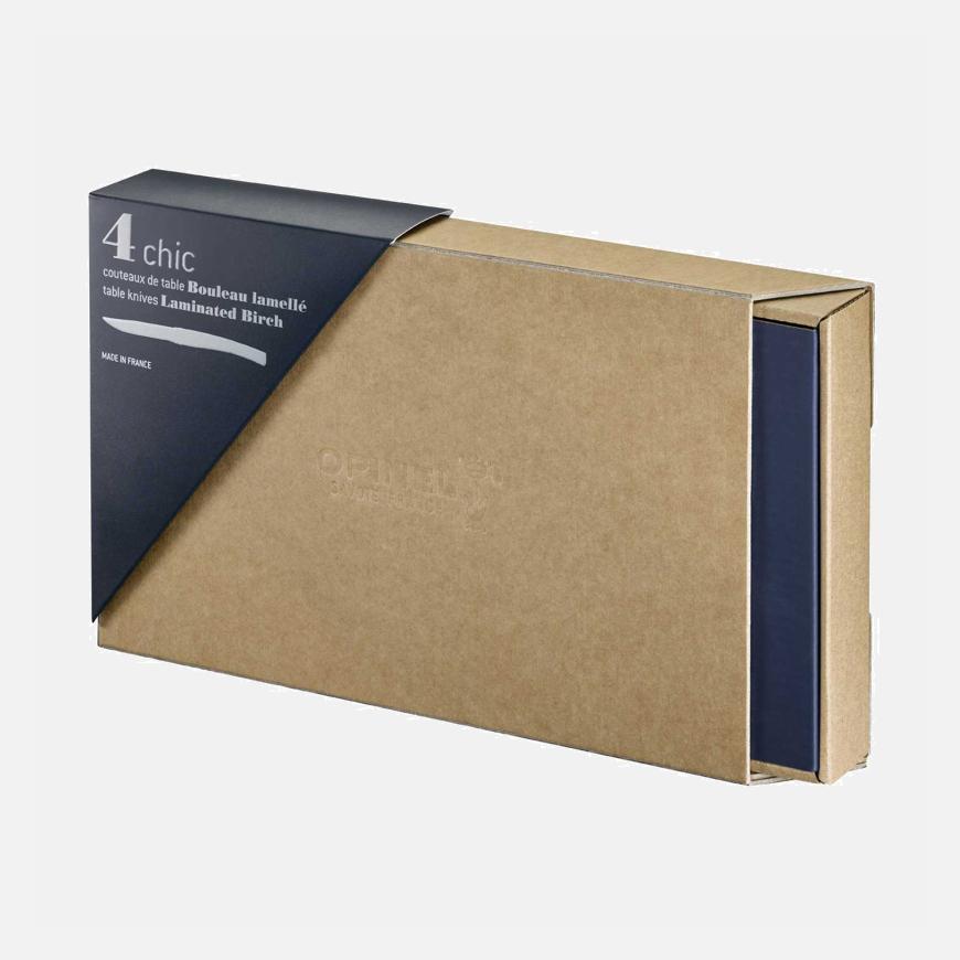 Opinel Coffret Table Chic Bouleau Lamellé