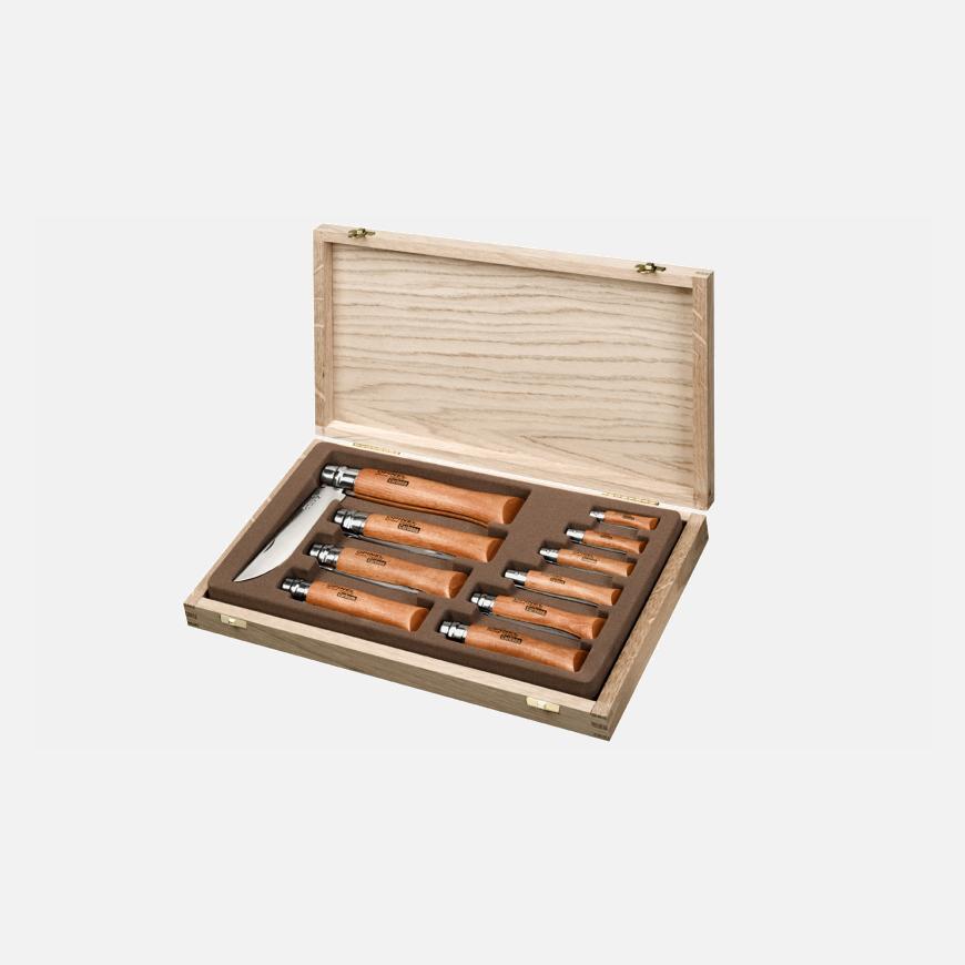 opinel Collection 10 Couteaux Carbone