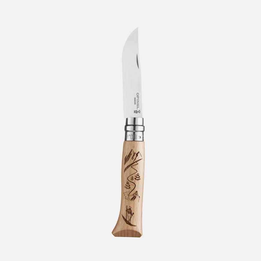 Opinel N°08 Gravure Ski