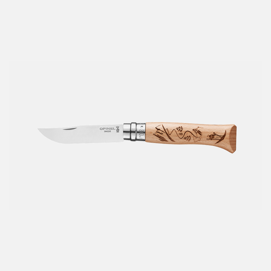 opinel N°08 Gravure Ski