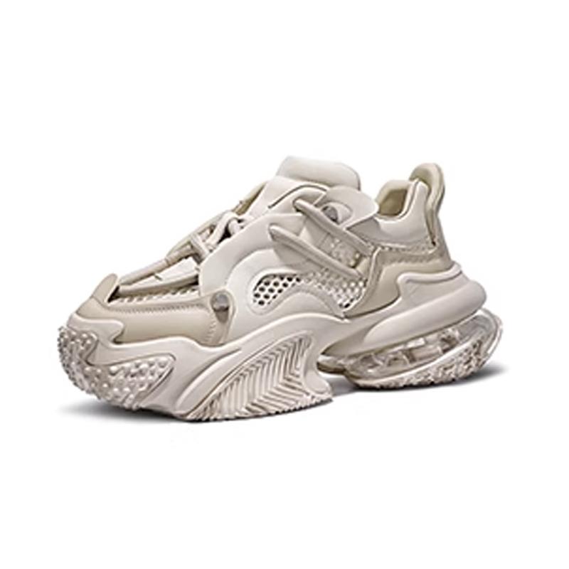 Opp France Apricot Colored Dad Shoes For Summer Couples Height Increasing Shoes For Men And Women Breathable Mesh Sports Shoes