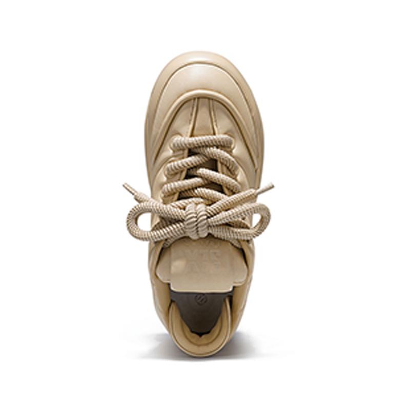 Opp France Apricot Colored Unisex Sports Shoes Versatile Bread Shoes Anti Slip Dad Shoes