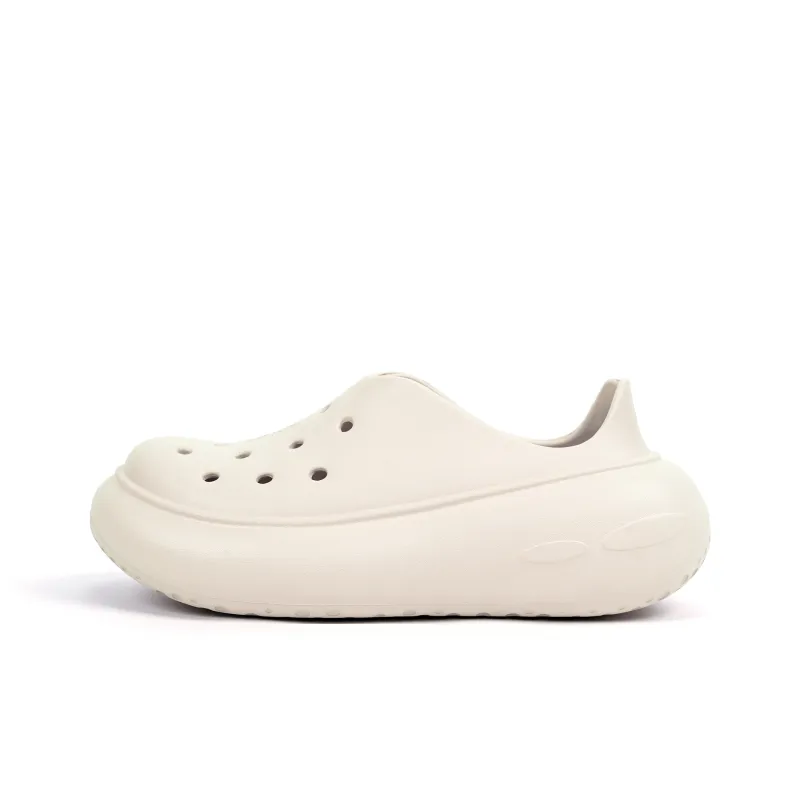 Opp France Apricot Cute Hole Shoes Thick Sole Height Increasing Women’s Beach Shoes