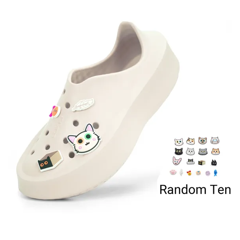 Opp France Apricot Thick-soled Outdoor Non-slip Height-enhancing Men’s Beach Shoes Casual Shoes