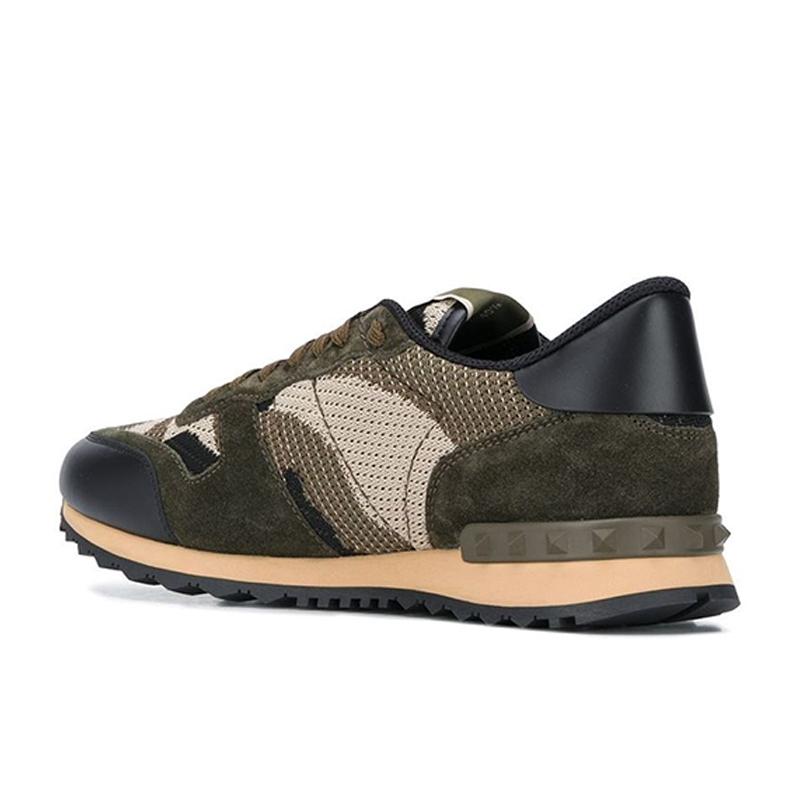 Opp France Army Green Camouflage Lace-up Men’s Casual Shoes