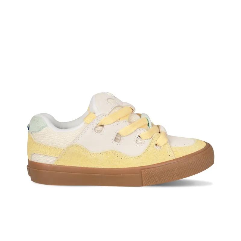 Opp France Beige Lace Up Fashionable And Comfortable Unisex Casual Shoes