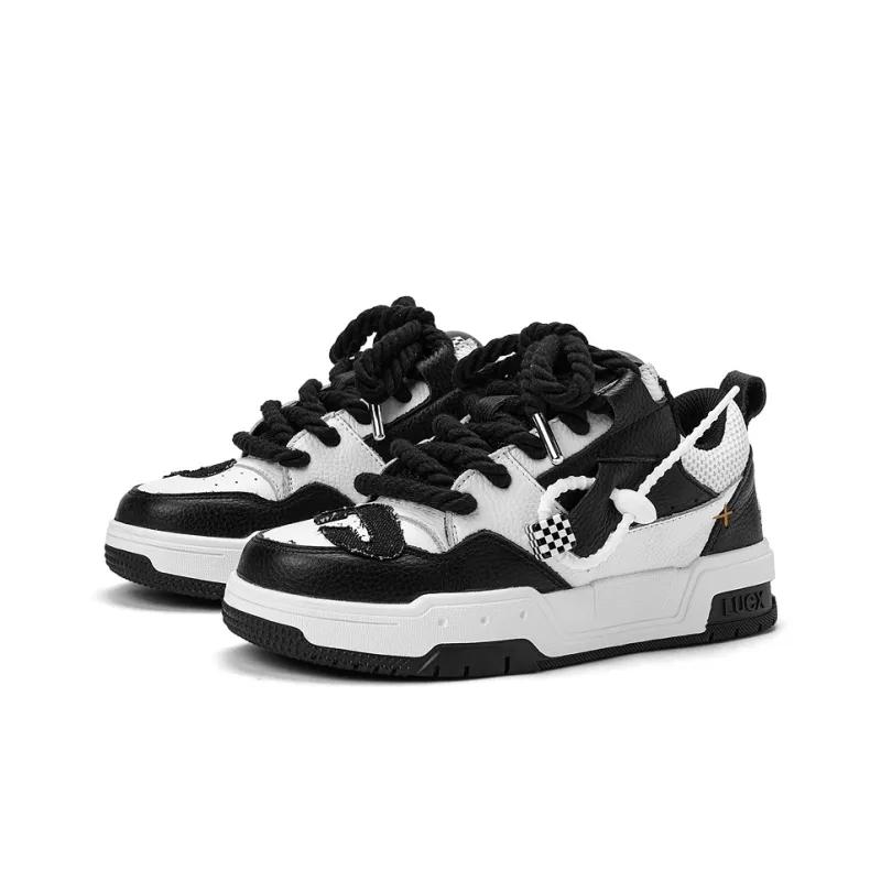 Opp France Black And White Trendy Retro Breathable Unisex Casual Shoes Board Shoes