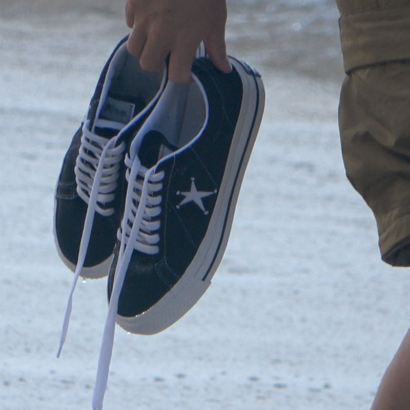 Opp France Black Canvas All-match Lace-up Unisex Sneakers