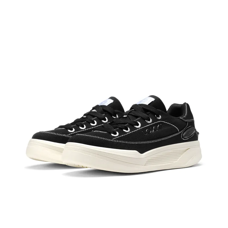 Opp France Black Canvas Trendy Shoes Versatile Casual Sneakers For Men And Women