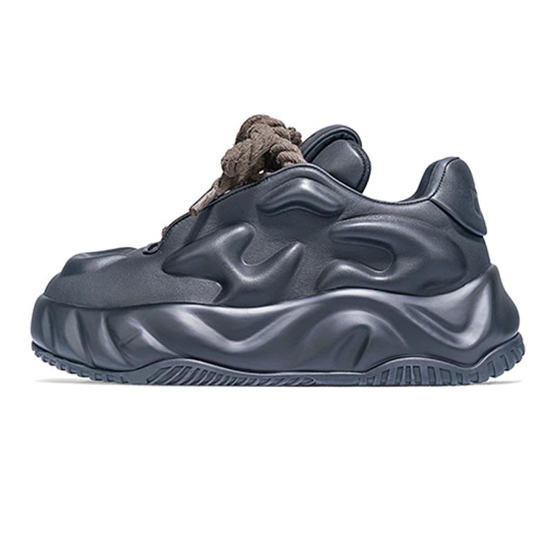 opp france Black dad shoes casual thick soled bread shoes unisex trendy