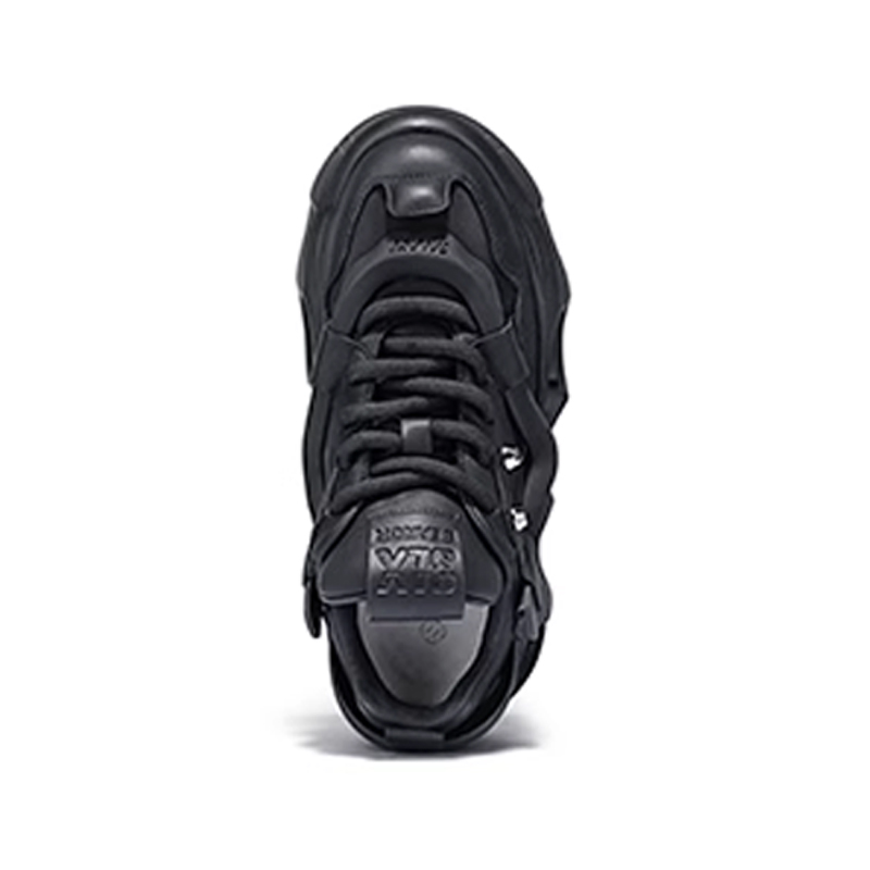 Opp France Black High-end Niche Sports Shoes Men’s Genuine Leather Versatile Bread Shoes