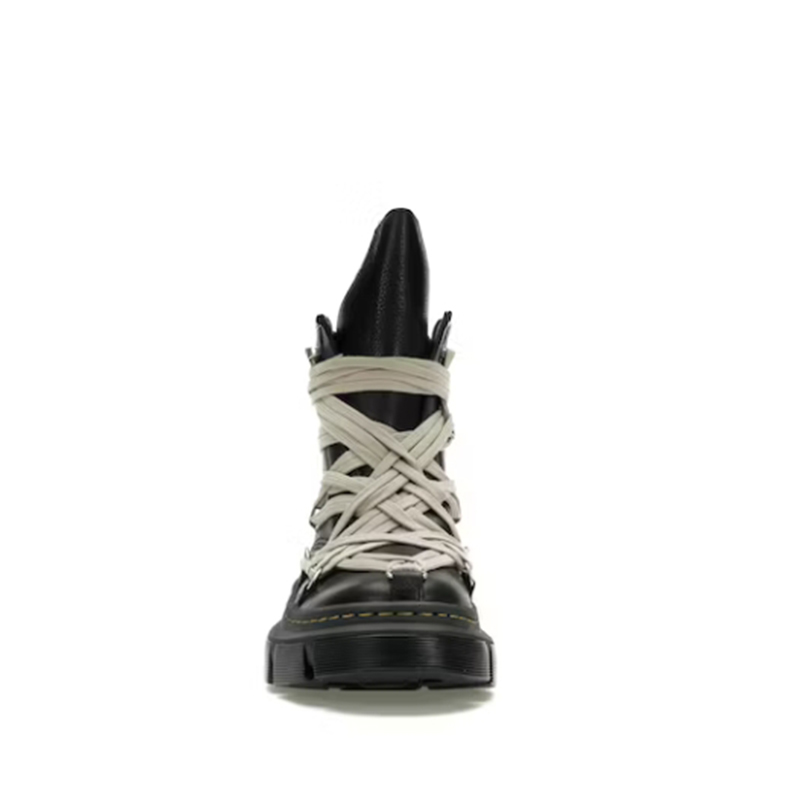 Opp France Black High Top Cross Lace Unisex Trendy Ankle Boots