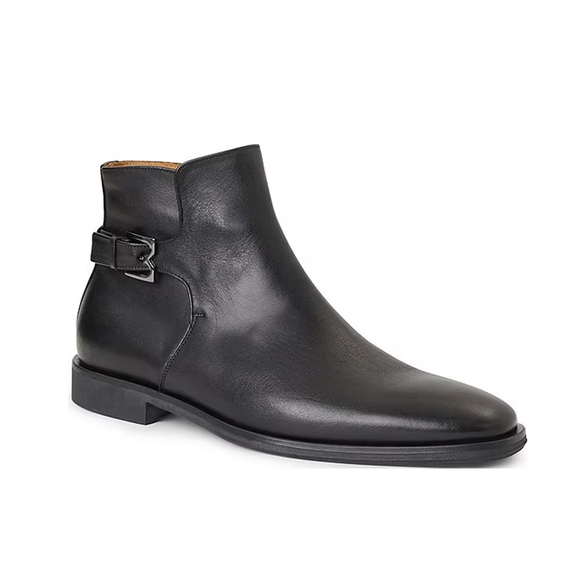 Opp France Black High Top Zipper Retro All-match Martin Boots Men’s Boots