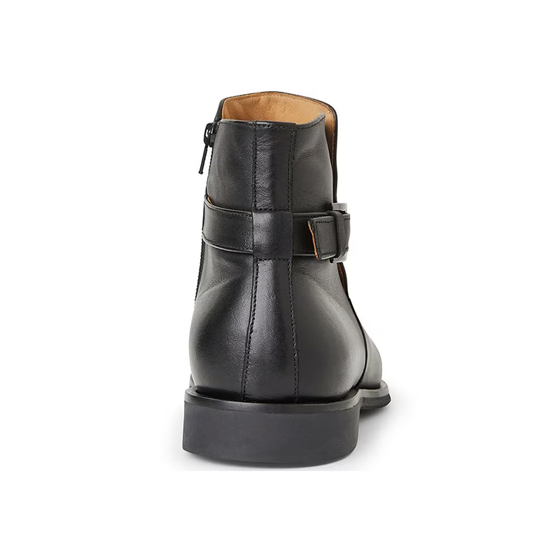 Opp France Black High Top Zipper Retro All-match Martin Boots Men’s Boots