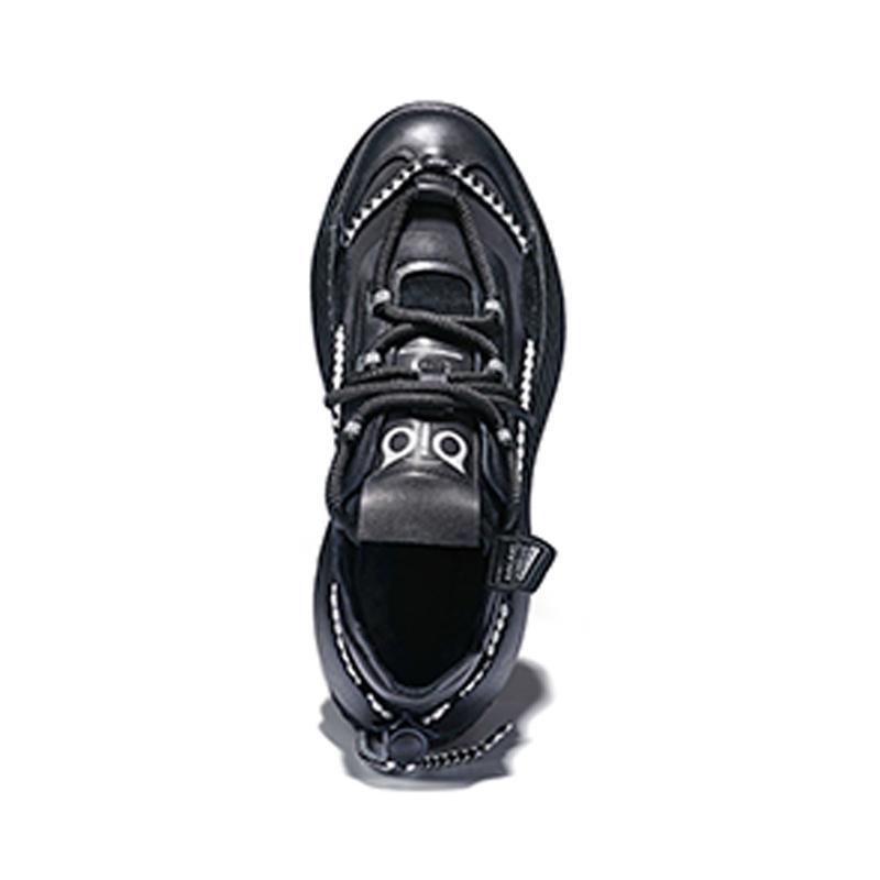 Opp France Black Hollow Design Trendy Brand Dad Shoes For Men And Women Casual Height Increasing Sports Shoes