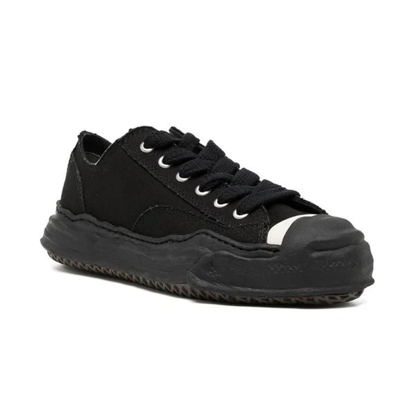 Opp France Black Lace-up Low-top Canvas Men’s Casual Shoes