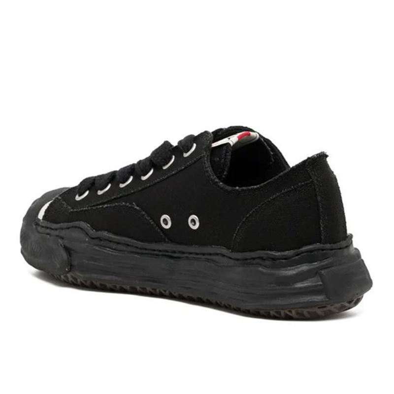 Opp France Black Lace-up Low-top Canvas Men’s Casual Shoes