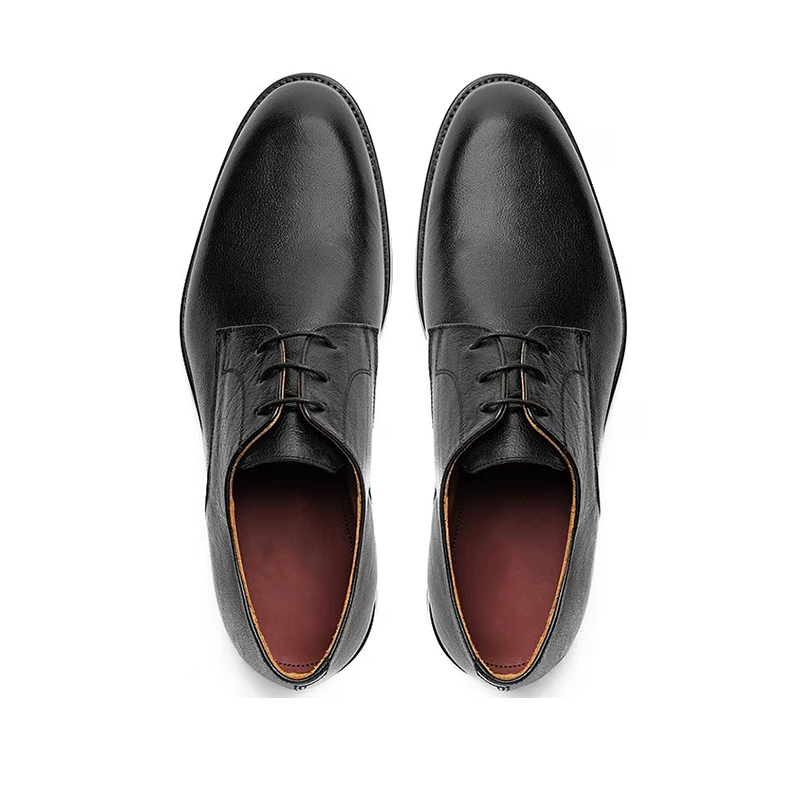 Opp France Black Lace-up Retro Business Men’s Leather Shoes