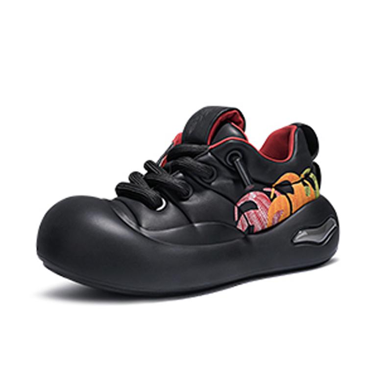 Opp France Black Niche Personality Men And Women Casual Pumpkin Big Toe Shoes
