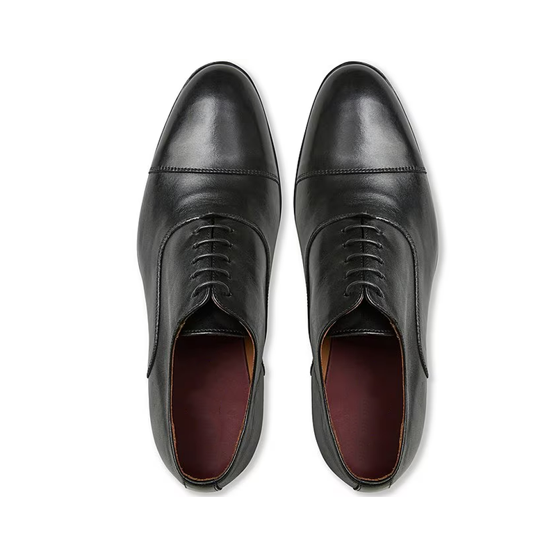 Opp France Black Pointed Business Formal Men’s Leather Shoes