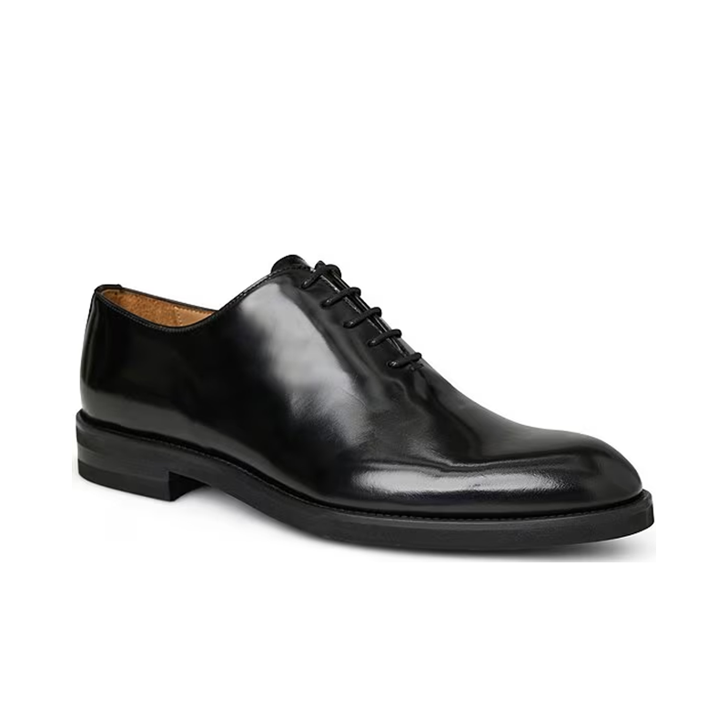 Opp France Black Pointed Lace-up Business Formal Men’s Leather Shoes
