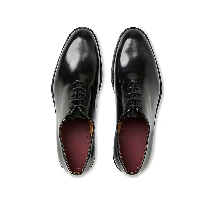 Opp France Black Pointed Lace-up Business Formal Men’s Leather Shoes
