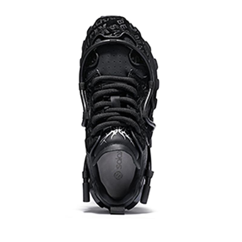 Opp France Black Retro Niche Sports Unisex Shoes Thick Soled Versatile Casual Shoes