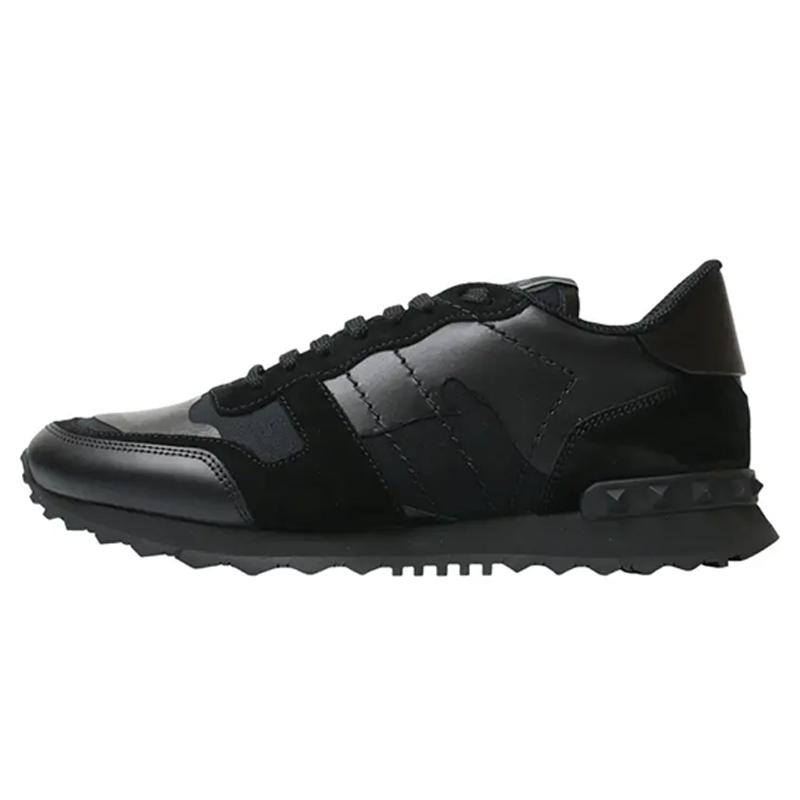 Opp France Black Retro Rivet Non-slip Shock-absorbing Men’s Sports Casual Shoes