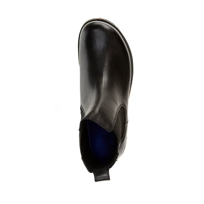 Opp France Black Slip-on Thick-soled Height-enhancing Casual Martin Boots Men’s Boots