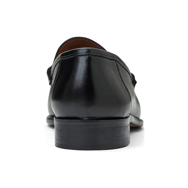 Opp France Black Square Toe Breathable Soft Sole Men’s Casual Loafers