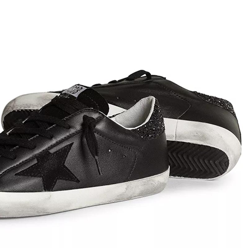 Opp France Black Star Sequined Low-top Fashionable Men’s Casual Shoes