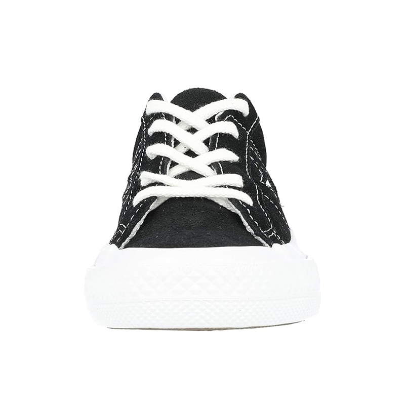 Opp France Black Suede Low-top Lace-up Star Unisex Casual Shoes