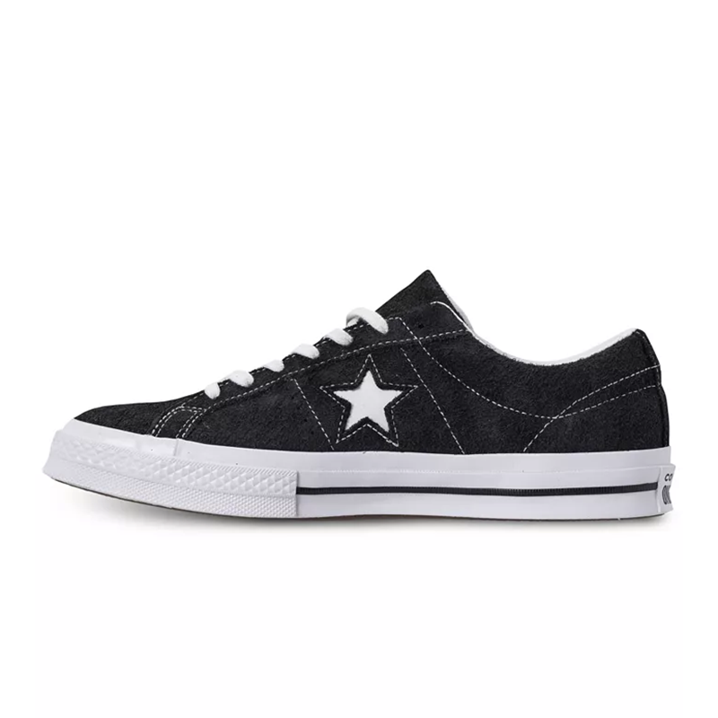 opp france Black suede low-top lace-up star unisex casual shoes opp france Black suede low-top lace-up star unisex casual shoes
