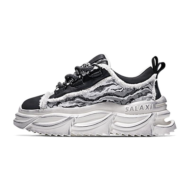 opp france Black thick-soled trendy dad shoes for men and women all-match casual shoes