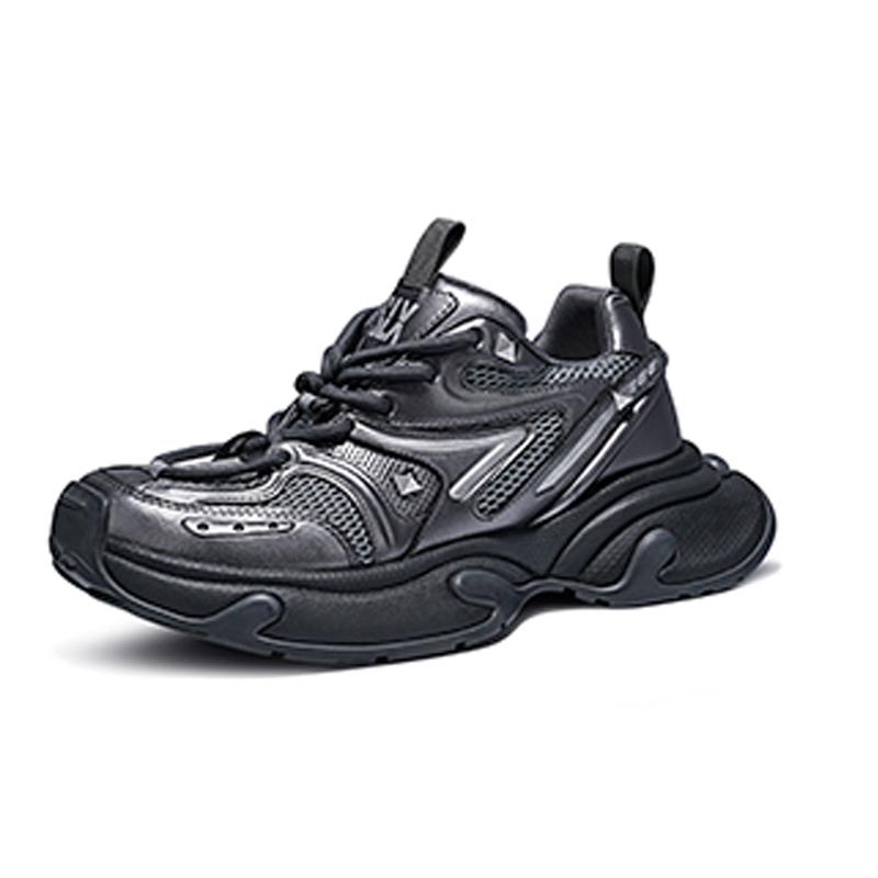 Opp France Black Unisex Retro Dad Shoes Summer Breathable Mesh Casual Shoes