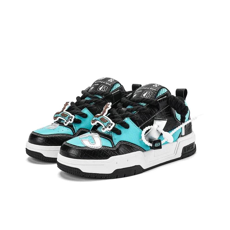 Opp France Blue And Black Trendy Casual Shoes For Both Men And Women