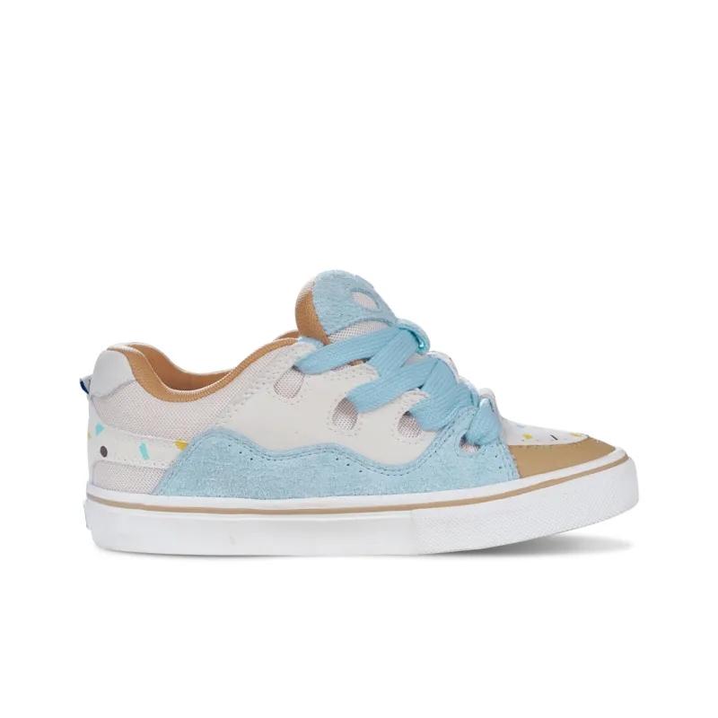 Opp France Blue And White Lace Up Cute Breathable Unisex Casual Shoes