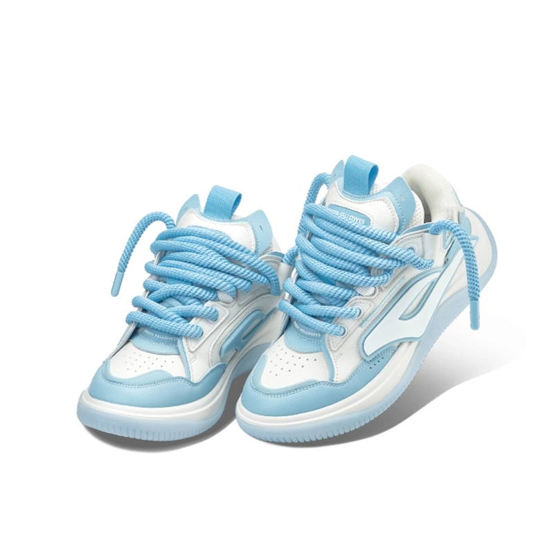 Opp France Blue And White Lightweight Breathable Coarse Lace Casual Shoes For Men And Women