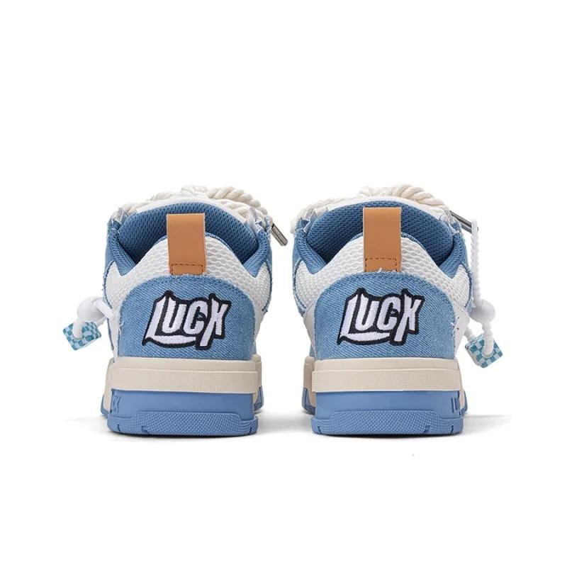 Opp France Blue And White Thick Shoelaces Youthful And Fashionable Casual Shoes For Both Men And Women