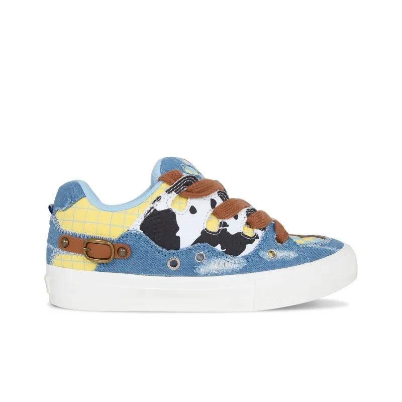 Opp France Blue Canvas Milk Patterned Fashionable Unisex Casual Shoes