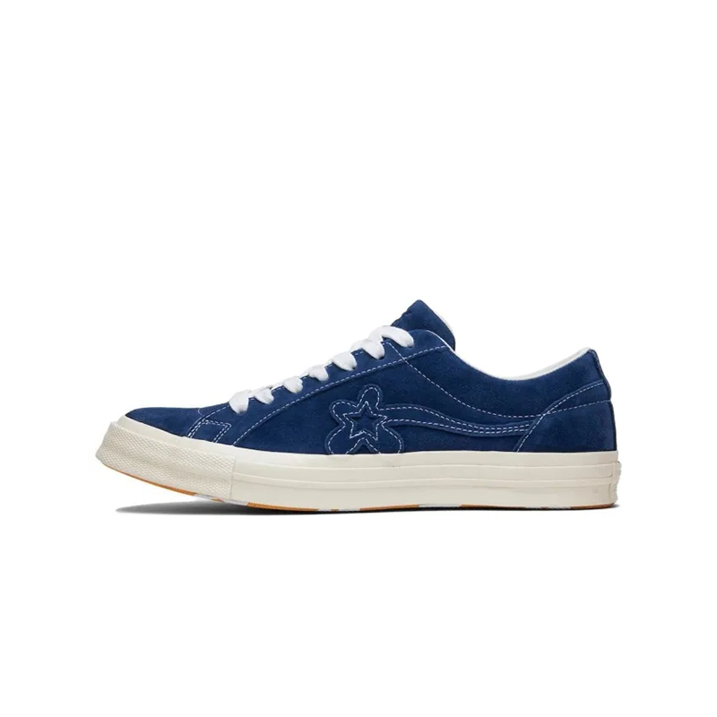 opp france Blue low-top floral suede unisex casual shoes opp france Blue low-top floral suede unisex casual shoes