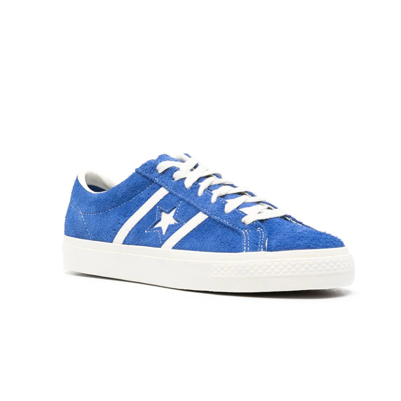 Opp France Blue Suede Low-top Lace-up Unisex Sneakers