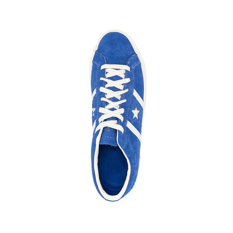 Opp France Blue Suede Low-top Lace-up Unisex Sneakers