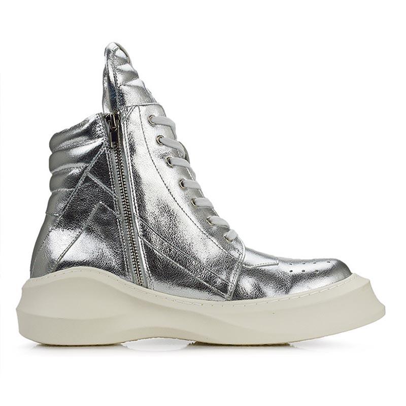 Opp France British Style Thick-soled High-top Casual Shoes