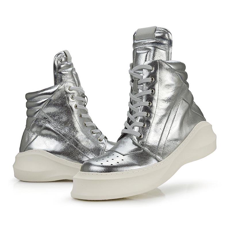 Opp France British Style Thick-soled High-top Casual Shoes