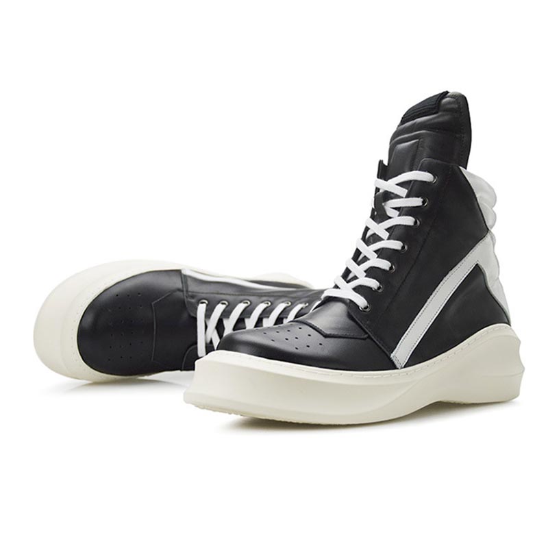 Opp France British Style Thick-soled High-top Casual Shoes