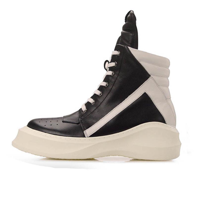 opp france British Style Thick-soled High-top Casual Shoes