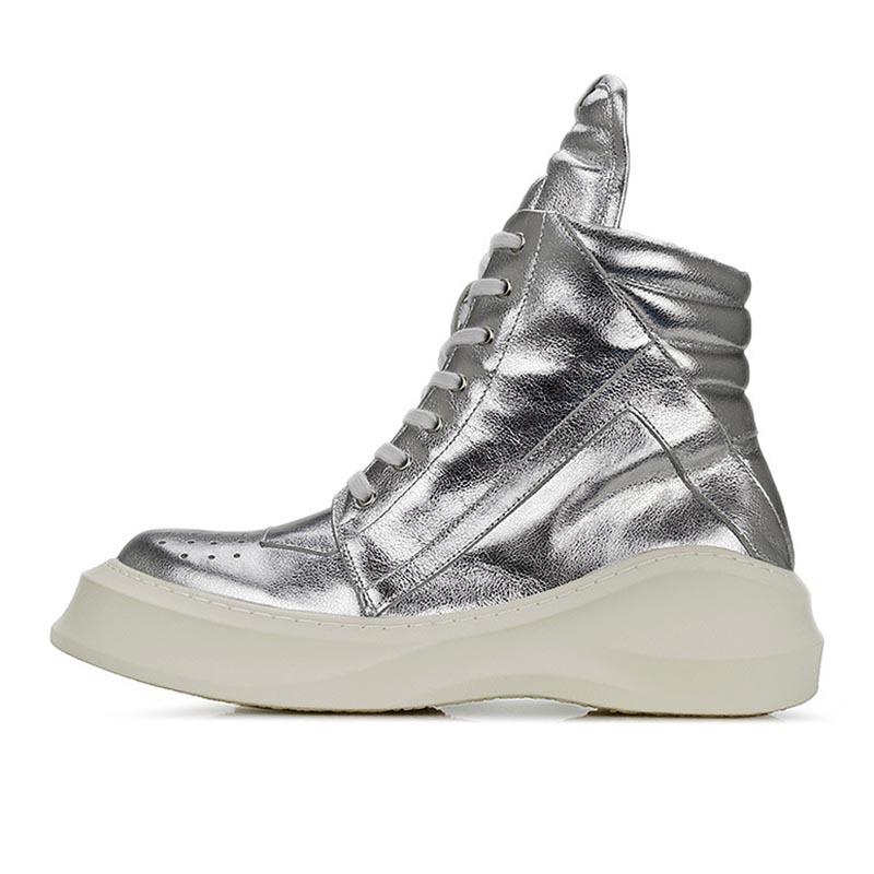 opp france British Style Thick-soled High-top Casual Shoes